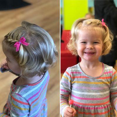 Hair bows and fun at #pigtailsandcrewcuts.com