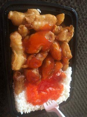 Sweet and sour chicken.