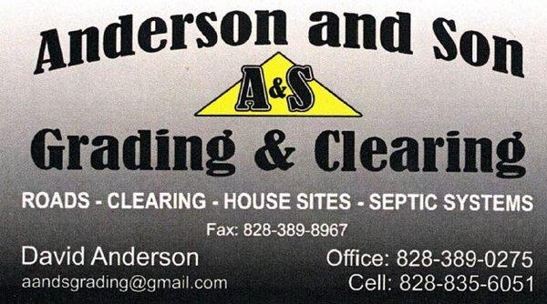 Anderson & Son Grading and Clearing, Inc.