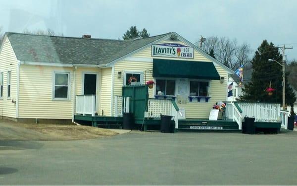 Storefront with parking lot