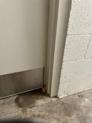 A croissant blocking the stairwell, NEGLIGENCE AT ITS BEST