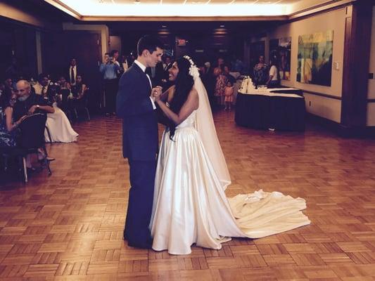 Jazmin and Bobby  their first dance at the Topeka Country Club