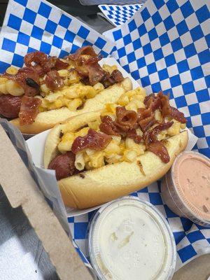 Bacon Mac hot dog