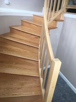 Red Oak Staircase Winding