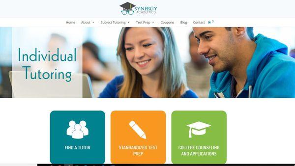 Synergy Tutoring: Design, Develop, Secure, Launch New Website, Provide SEO, Digital Marketing, Digital Advertising, Content Creation