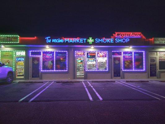 market at night