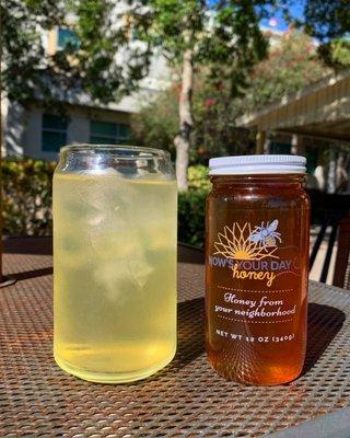 Cherry Blossom Green Tea with Local Citrus Honey (We sell it by the jar!)