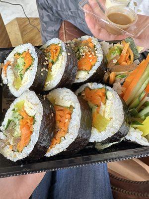 veggie and egg kimbap