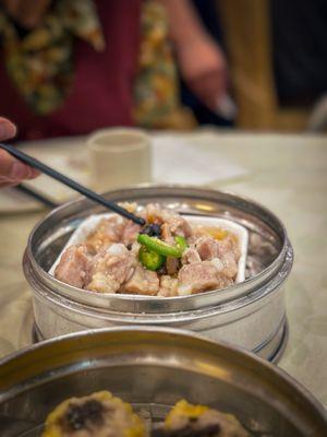 steamed pork ribs in black bean sauce