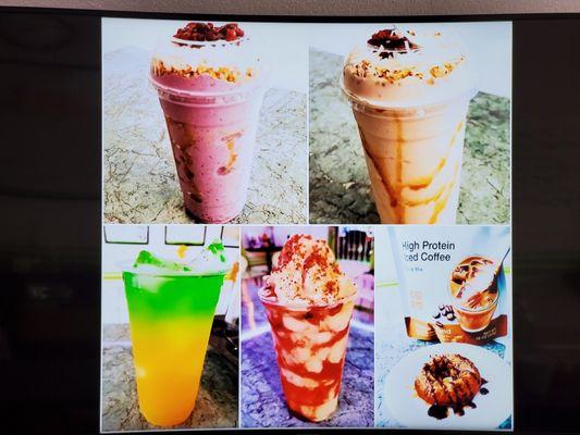 Examples of specialty shakes