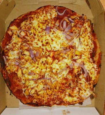 133. 12' Thin Crust Pizza with Onions and Chicken