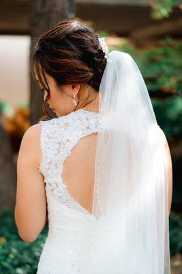 The back +veil