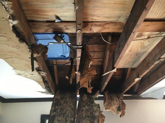 Wind damaged property in Nassau County. We took care of the emergency services and then dried out and fixed the house.