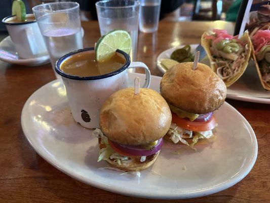 The SFAC Burger sliders lunch special