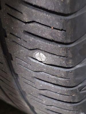 Nail in 2019 Toyota RAV4 tire