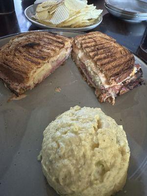 Reuben sandwich, housemade potato salad