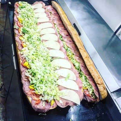 3 foot Italian subs made handcrafted daily!