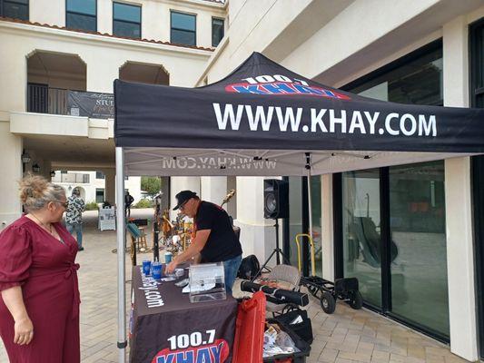 Celebrating our grand opening with cumulus radio KHAY.