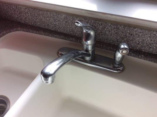 Old kitchen faucet installed by LENNAR, our house builder.