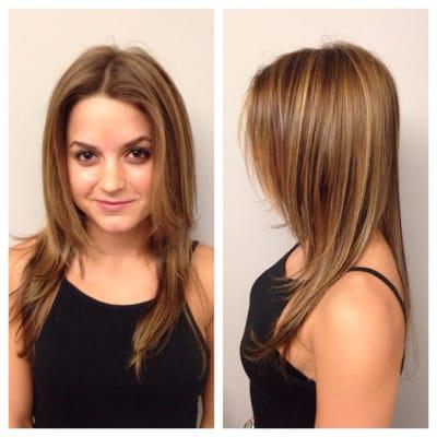 Honey toned highlights and lowlights