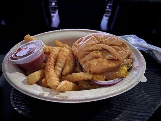 Burger and Fries