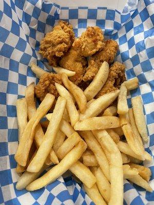 Nuggets and fries