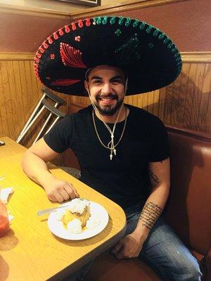 Celebrate your Birthday Here at Azteca!! Options are a free Flan or Sopapilla, also a special picture for are Birthday Wall