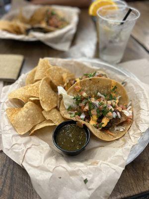 Fish tacos plate