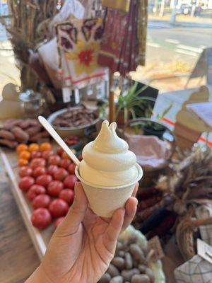 maple and vanilla swirl soft serve!