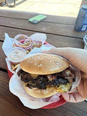 Western bbq burger