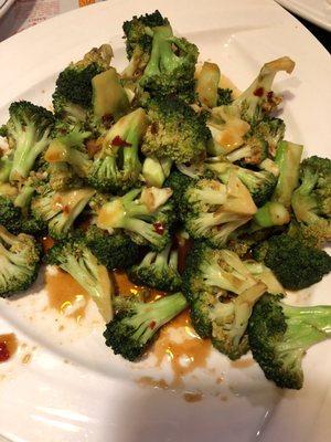 Broccoli and garlic sautéed