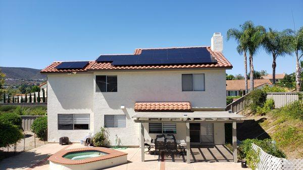 Beautiful solar panel installation on one of our recent Southern California houses.