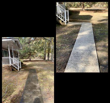 Walkway cleaning! Call or text today for free estimate!