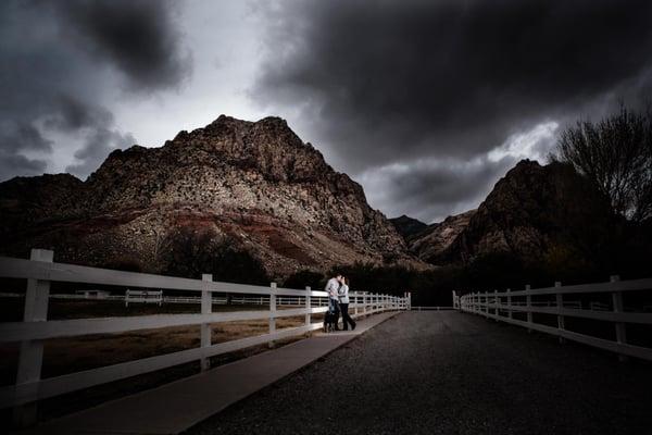 Family Portrait taken at Spring Mountain Ranch in Las Vegas