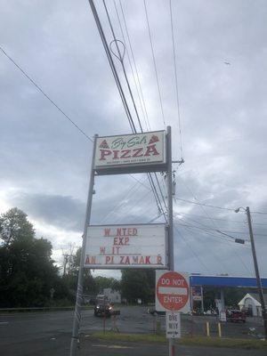 Restaurant sign