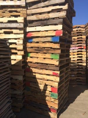 It's a virtual city of pallets.