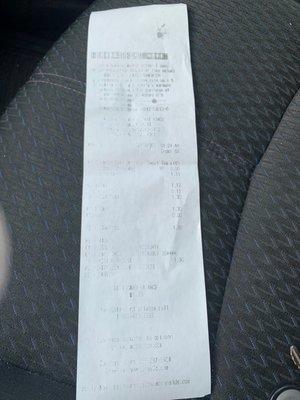 Terrible receipt quality!