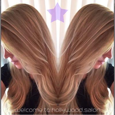 Long layers & blonde waves by John