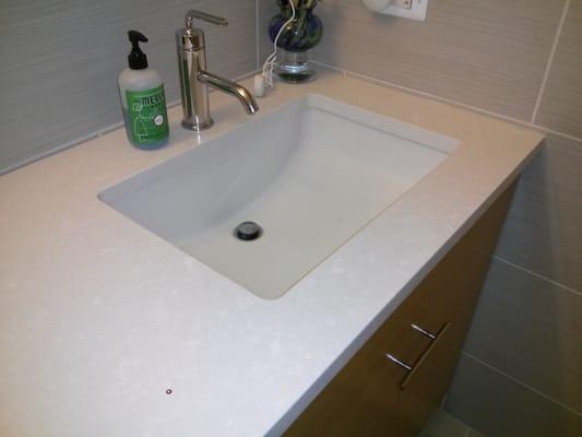 Stone systems vanity w kohler sink