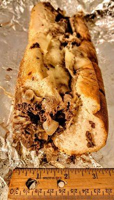 Large cheesesteak. $17.39