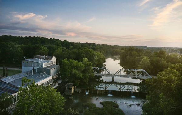 See stunning views of the Finley River when you dine at The Ozark Mill