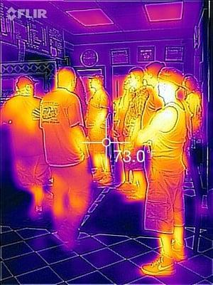 Espresso Pizza, HOTTEST Place in town. (FLIR ONE + iPhone) infrared