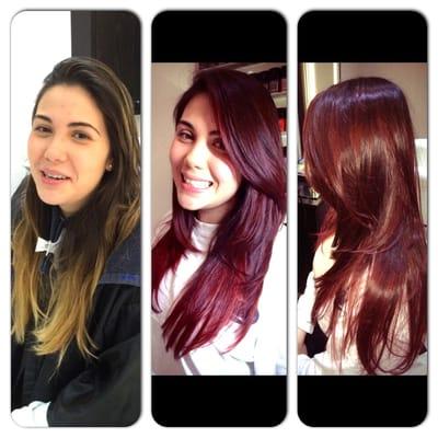 From ombre to red!!!!