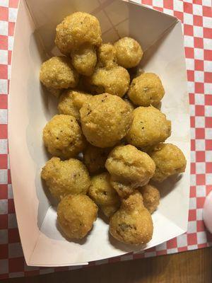 Fried battered mushrooms