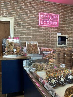 Display of donuts