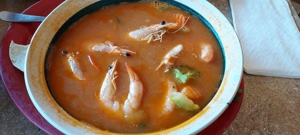 Caldo de Camerones - shrimp soup