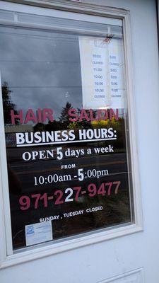 Business hours