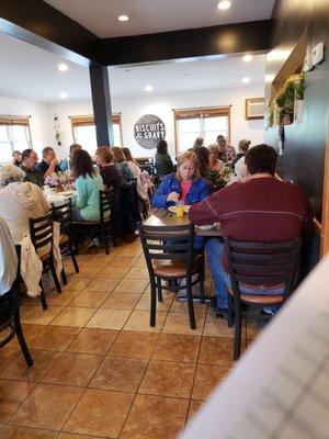 Inside dining area