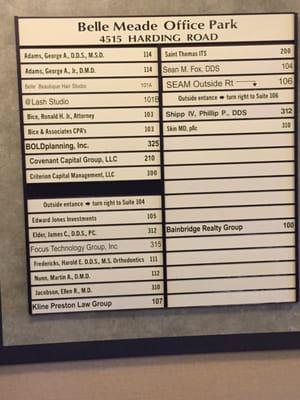 Office building directory