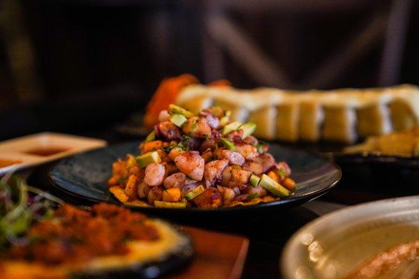 Tostada Ceviche De Camaron